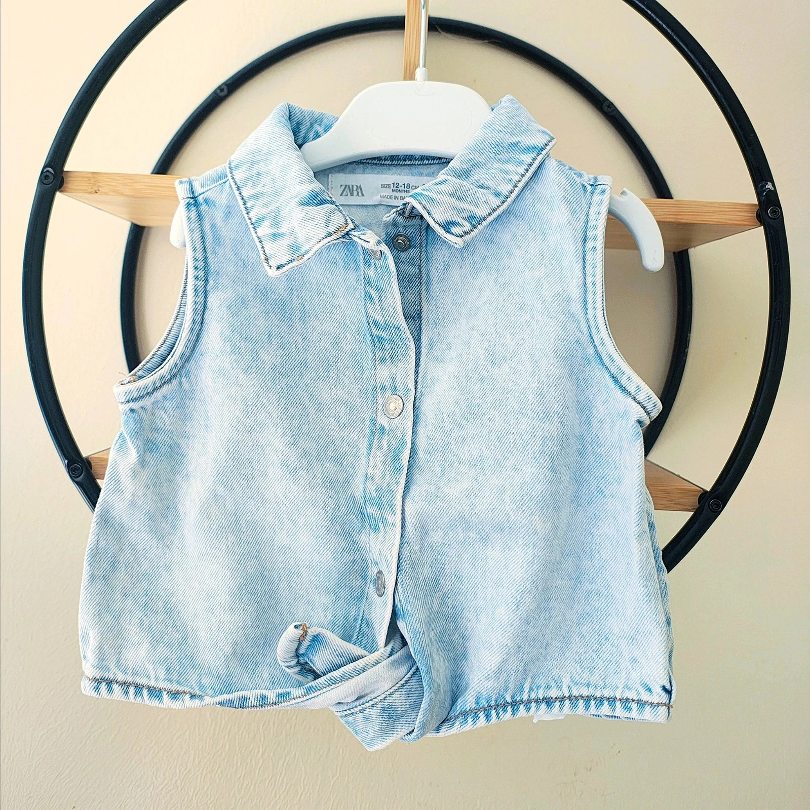 12 18 mois chemise en jean Zara bleu clair 86 cm